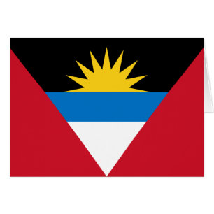 Patriotische Flagge Antigua und Barbuda