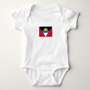 Patriotische Flagge Antigua und Barbuda Baby Strampler
