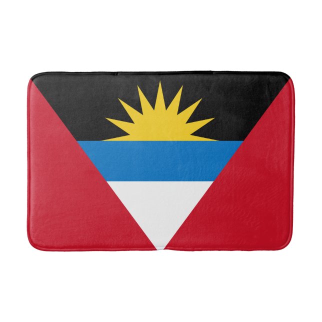 Patriotische Flagge Antigua und Barbuda Badematte (Vorderseite)