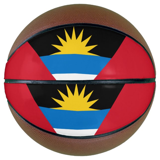 Patriotische Flagge Antigua und Barbuda Basketball (Vorderseite)
