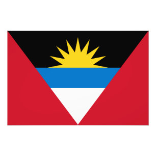 Patriotische Flagge Antigua und Barbuda Fotodruck