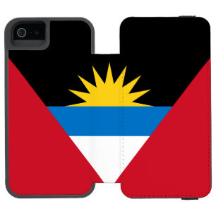 Patriotische Flagge Antigua und Barbuda Incipio Watson™ iPhone 5 Geldbörsen Hülle
