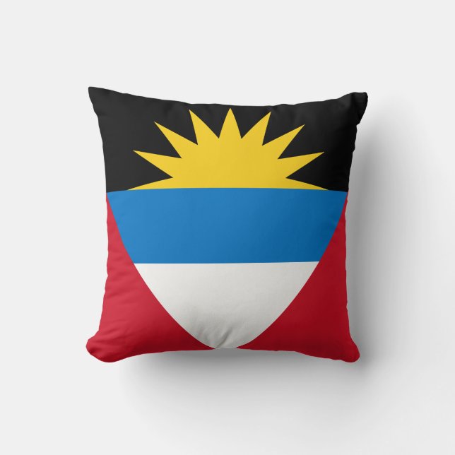 Patriotische Flagge Antigua und Barbuda Kissen (Vorderseite)