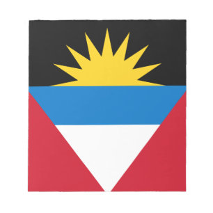 Patriotische Flagge Antigua und Barbuda Notizblock