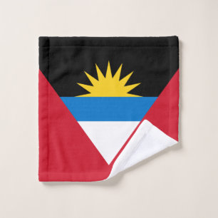 Patriotische Flagge Antigua und Barbuda Waschlappen