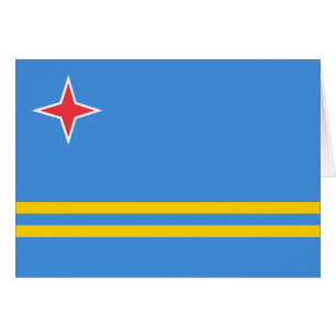 Patriotische Flagge Arubas