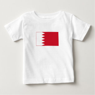 Patriotische Flagge Bahrains Baby T-shirt
