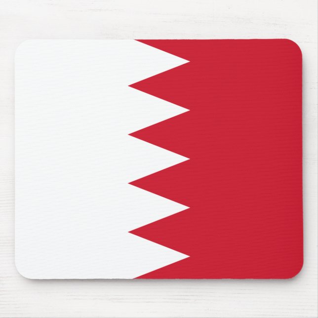 Patriotische Flagge Bahrains Mousepad (Vorne)