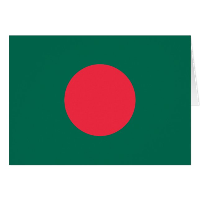 Patriotische Flagge Bangladeschs (Vorderseite (Horizontal))