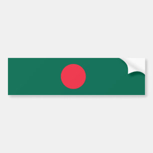 Patriotische Flagge Bangladeschs Autoaufkleber