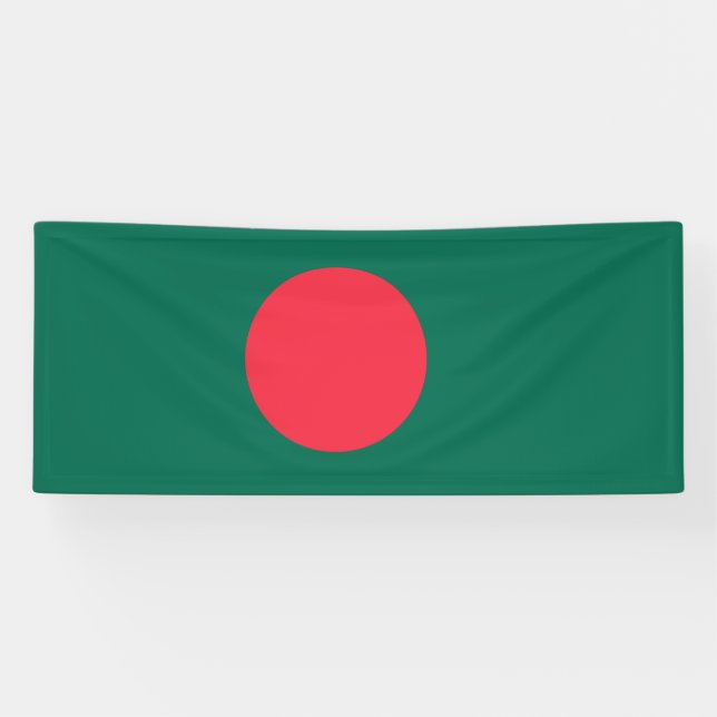 Patriotische Flagge Bangladeschs Banner (Horizontal)