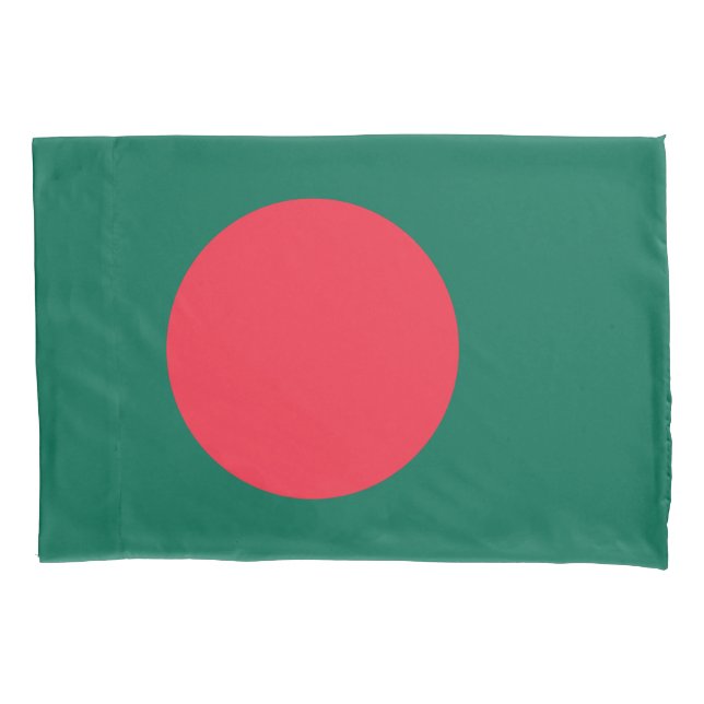 Patriotische Flagge Bangladeschs Kissenbezug (Vorderseite)