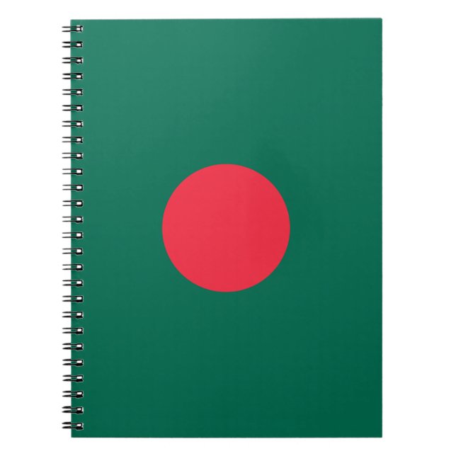 Patriotische Flagge Bangladeschs Notizblock (Vorderseite)