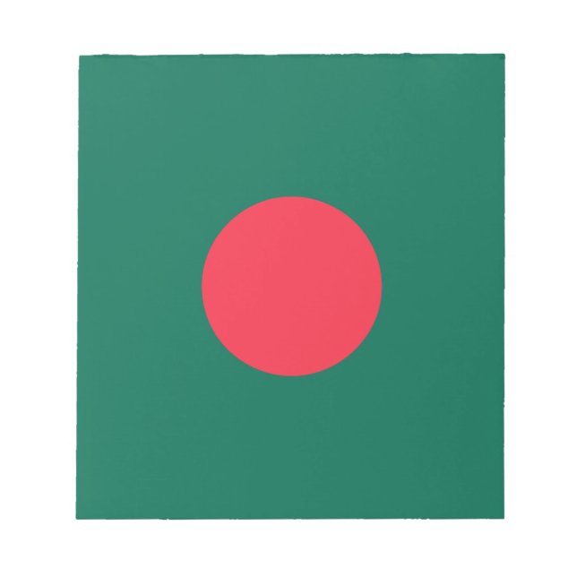 Patriotische Flagge Bangladeschs Notizblock (Vorderseite)
