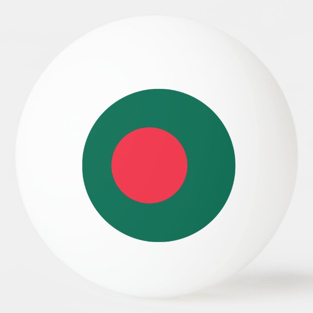 Patriotische Flagge Bangladeschs Ping-Pong-Ball Tischtennisball (Vorderseite)