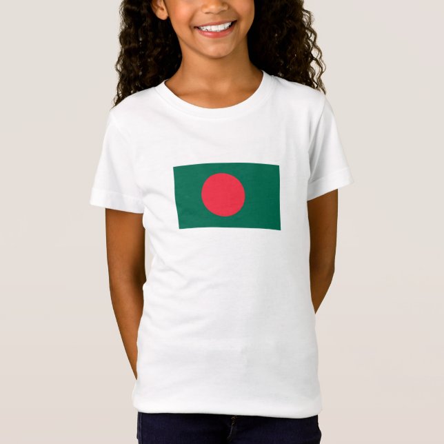 Patriotische Flagge Bangladeschs T-Shirt (Vorderseite)