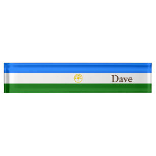 Patriotische Flagge Baschkortostans Namensplakette