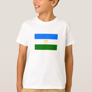 Patriotische Flagge Baschkortostans T-Shirt