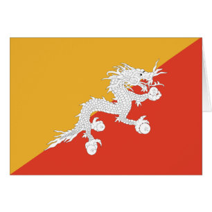 Patriotische Flagge Bhutans
