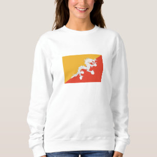 Patriotische Flagge Bhutans Sweatshirt