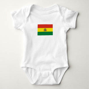 Patriotische Flagge Boliviens Baby Strampler