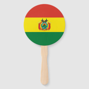 Patriotische Flagge Boliviens Fächer