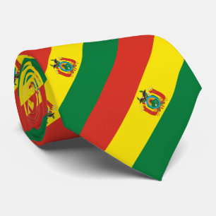 Patriotische Flagge Boliviens Krawatte