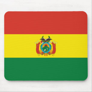 Patriotische Flagge Boliviens Mousepad