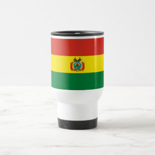 Patriotische Flagge Boliviens Reisebecher