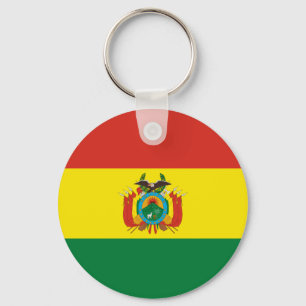 Patriotische Flagge Boliviens Schlüsselanhänger