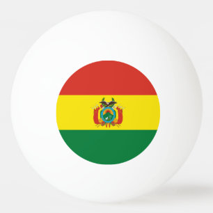 Patriotische Flagge Boliviens Tischtennisball