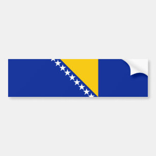 Patriotische Flagge Bosnien-Herzegowina Autoaufkleber