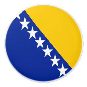Patriotische Flagge Bosnien-Herzegowina Keramikknauf