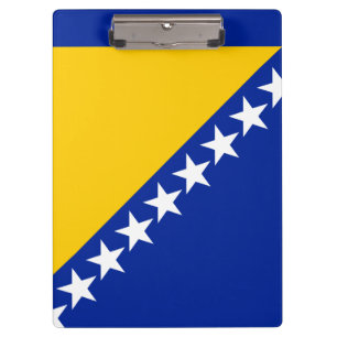 Patriotische Flagge Bosnien-Herzegowina Klemmbrett