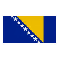 Patriotische Flagge Bosnien-Herzegowina
