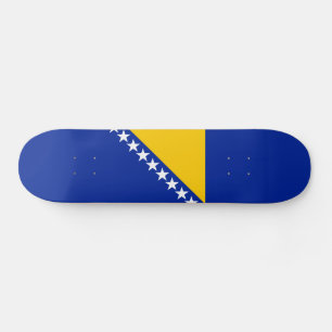 Patriotische Flagge Bosnien-Herzegowina Skateboard