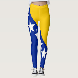 Patriotische Flagge Bosnien Herzegowinas Leggings