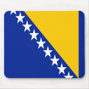 Patriotische Flagge Bosnien Herzegowinas Mousepad