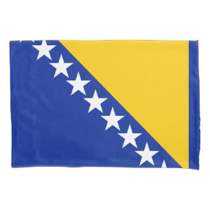 Patriotische Flagge Bosnien und Herzegowinas Kissenbezug