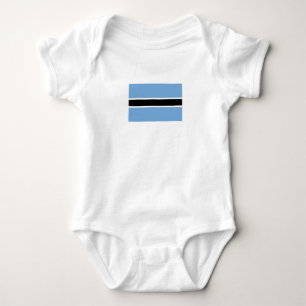 Patriotische Flagge Botswanas Baby Strampler