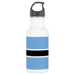 Patriotische Flagge Botswanas Edelstahlflasche