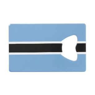 Patriotische Flagge Botswanas Geldbeutel Flaschenöffner