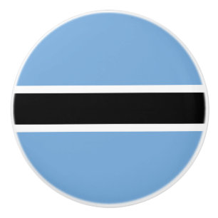 Patriotische Flagge Botswanas Keramikknauf