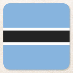 Patriotische Flagge Botswanas Rechteckiger Pappuntersetzer