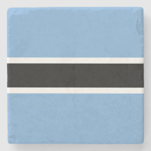 Patriotische Flagge Botswanas Steinuntersetzer