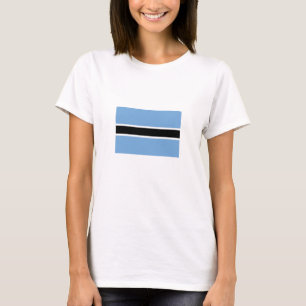 Patriotische Flagge Botswanas T-Shirt