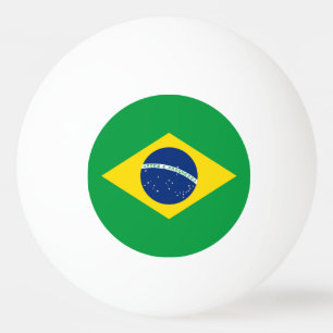 Patriotische Flagge Brasilien Tischtennisball