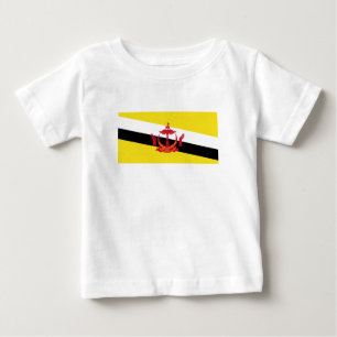Patriotische Flagge Bruneis Baby T-shirt