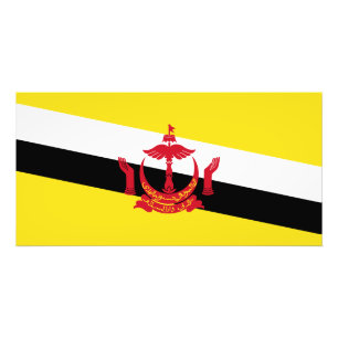 Patriotische Flagge Bruneis Fotodruck