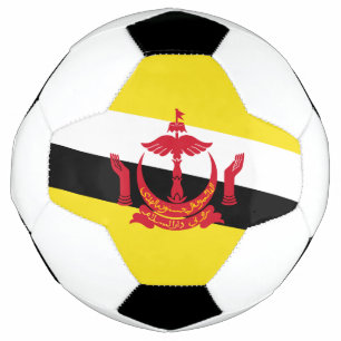 Patriotische Flagge Bruneis Fußball
